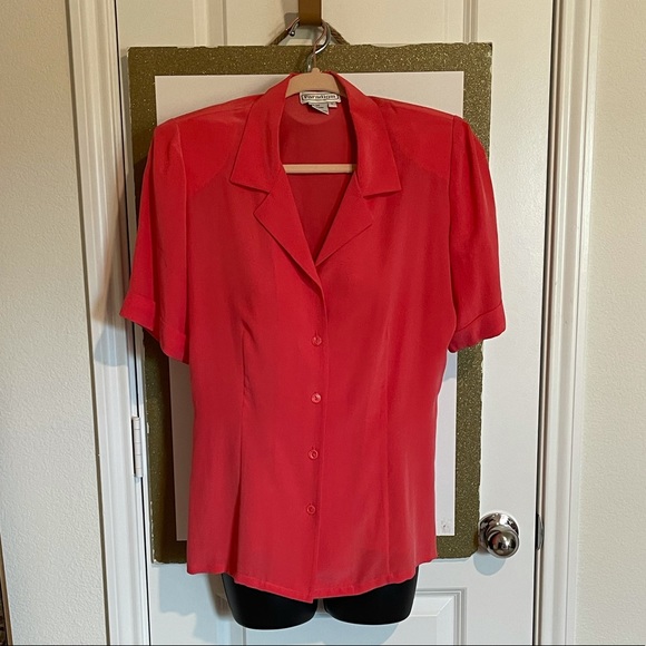 Vintage Paradigm silk women’s button blouse - Picture 3 of 4